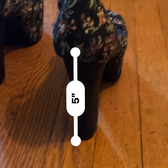 Jeffrey Campbell Vintage Floral Tapestry Platform Size 9.5 Shoes EUC - Picture 3 of 16